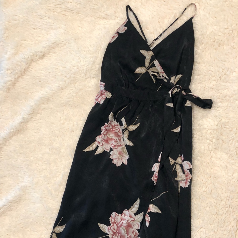 NWT Urban Outfitters Satin Wrap Dress
